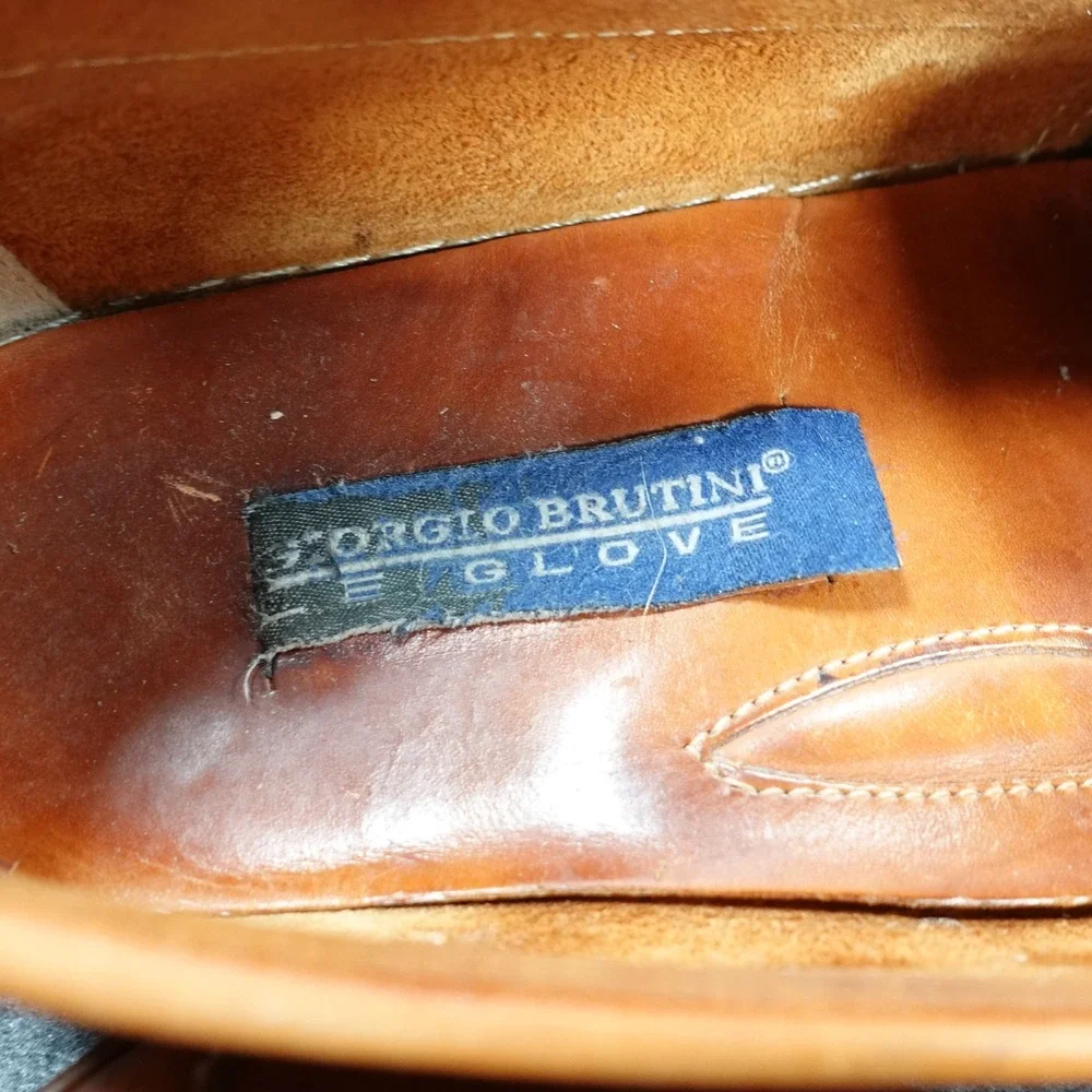 Giorgio Brutini‎ Glove Mens Tan Leather Driving Loafers 688234 Size 10.5 M